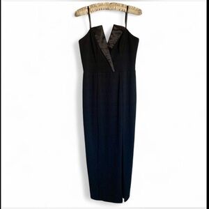 NWT BA Nites Elegant Black Sleeveless Gown